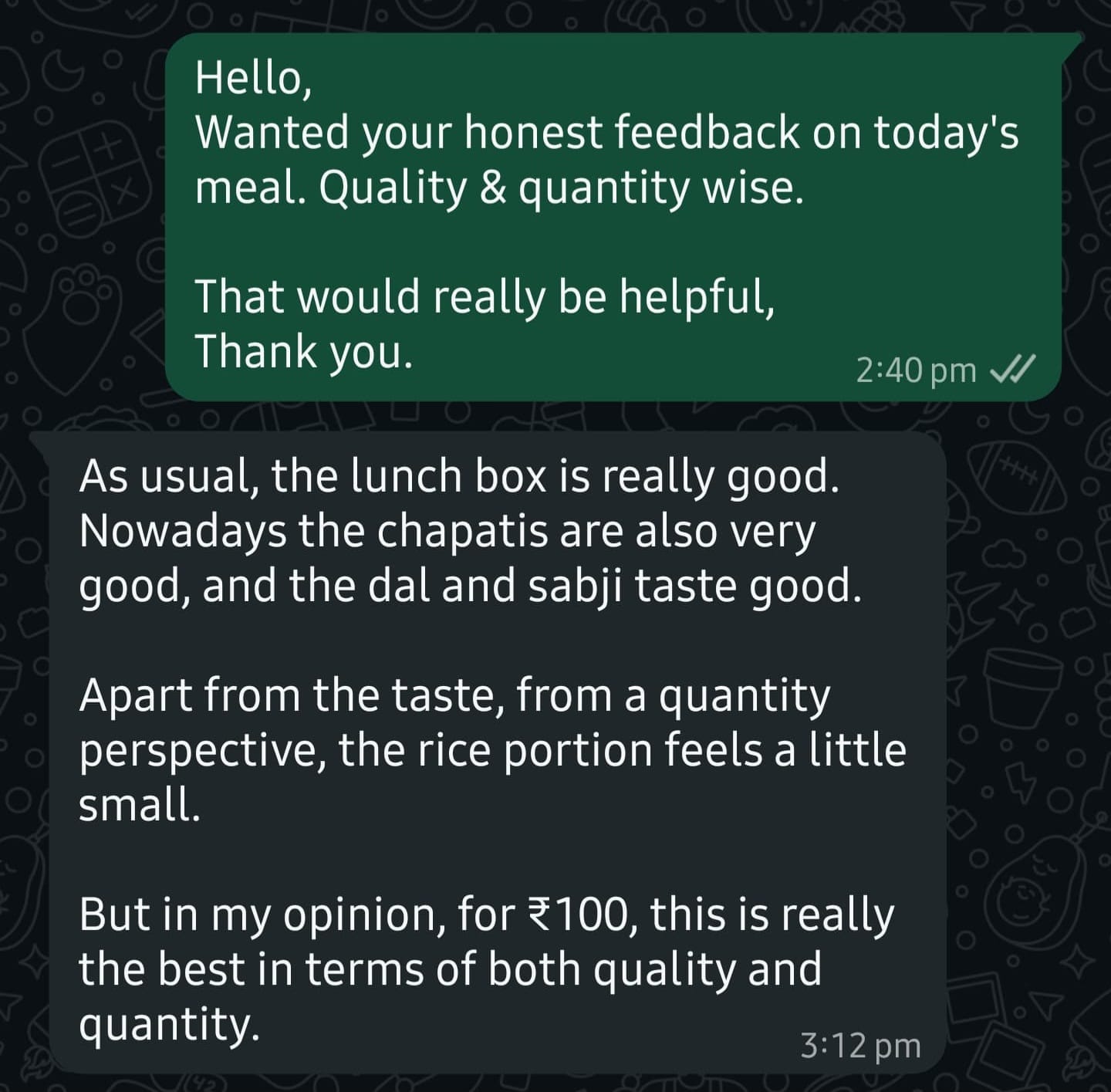 Customer review from John Doe