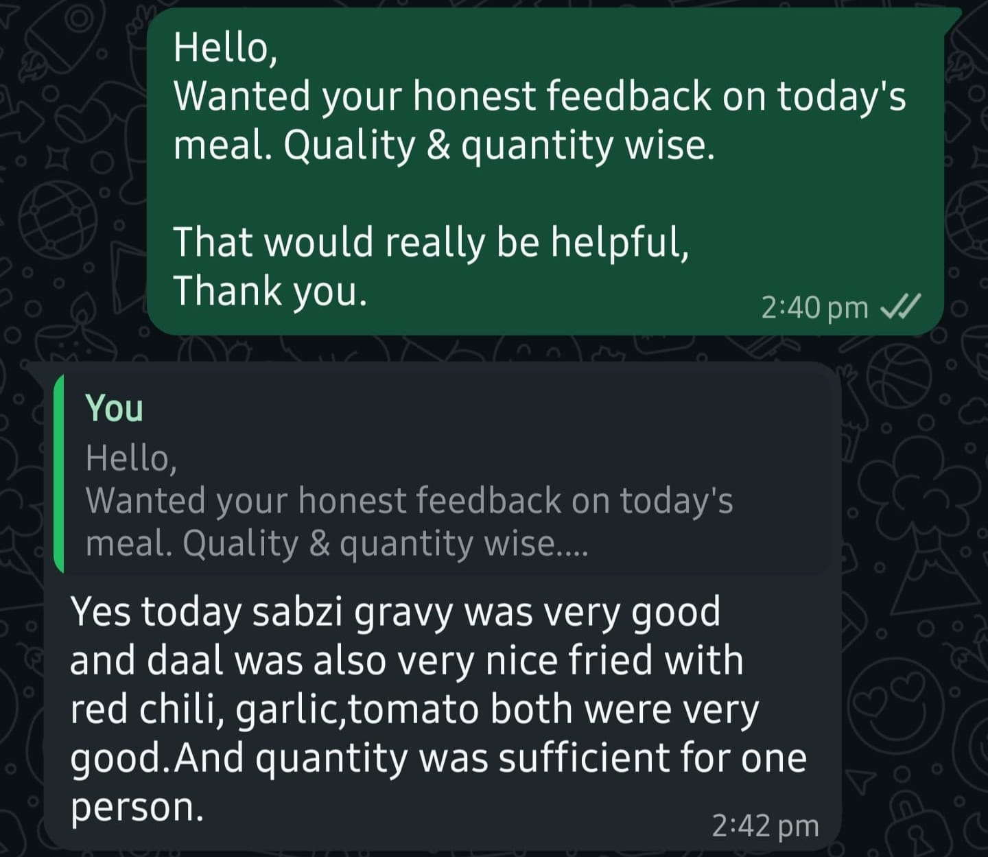 Customer review from John Doe